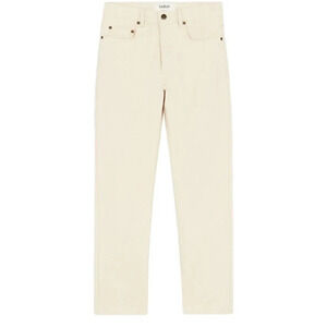 NWT ba&sh Ruth Off-White Denim Slim Fit Jeans - Slim Cotton Pants